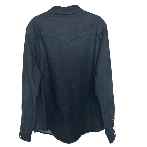 NWT Stetson Embrodiered Dark Denim Snap Front Shirt Sz XL - Picture 7 of 14